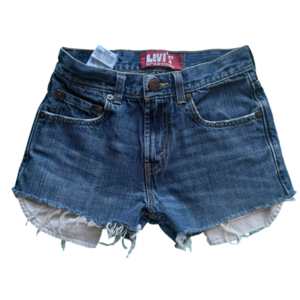 Levi's Blue Jean Shorts Distressed Casual Style Women’s 26 Summer Streetwear